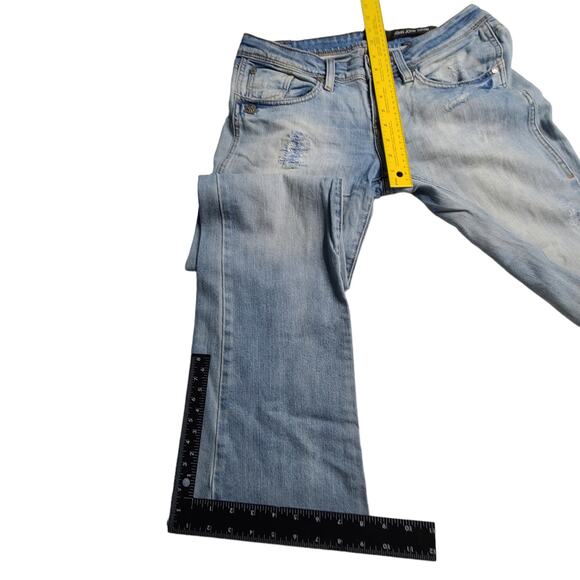 John John Distressed Bootcut Mid Rise Blue Brazilian Jeans US 8 Waist 28  2030 - Picture 4 of 9